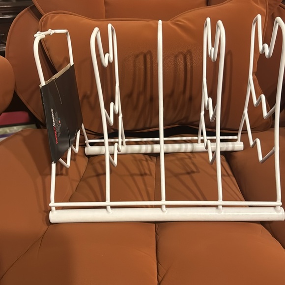 Home Basics White Fry Pan Organizer - Picture 6 of 8